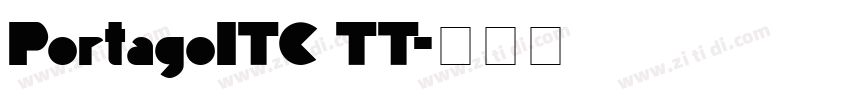 PortagoITC TT字体转换